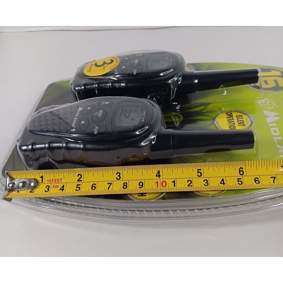 Midland LXT330 Two Way Radios Walkie Talkies 22 Channels Up To 16 Mile Black New - Picture 8 of 9